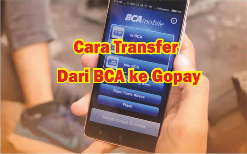 Cara Transfer Dari BCA ke Gopay ATM, MBanking OneKlik SIM